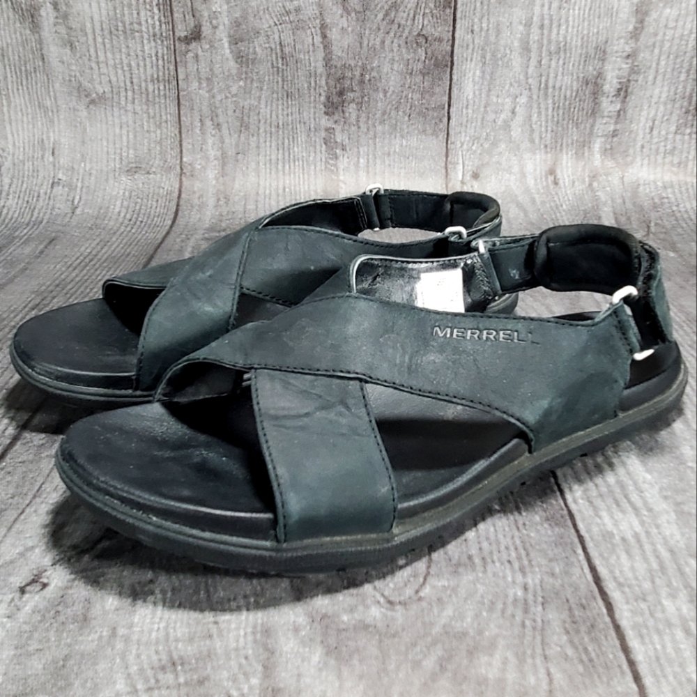 Merrell womens around the town sunvue sandals black size 7